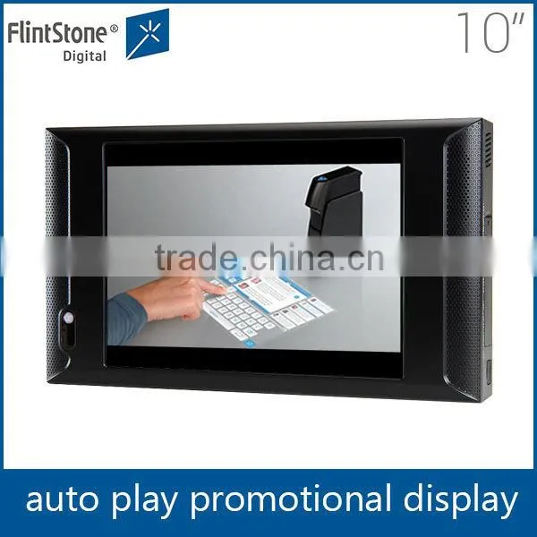 Flintstone 10" motion sense wall mount in-store lcd pop display