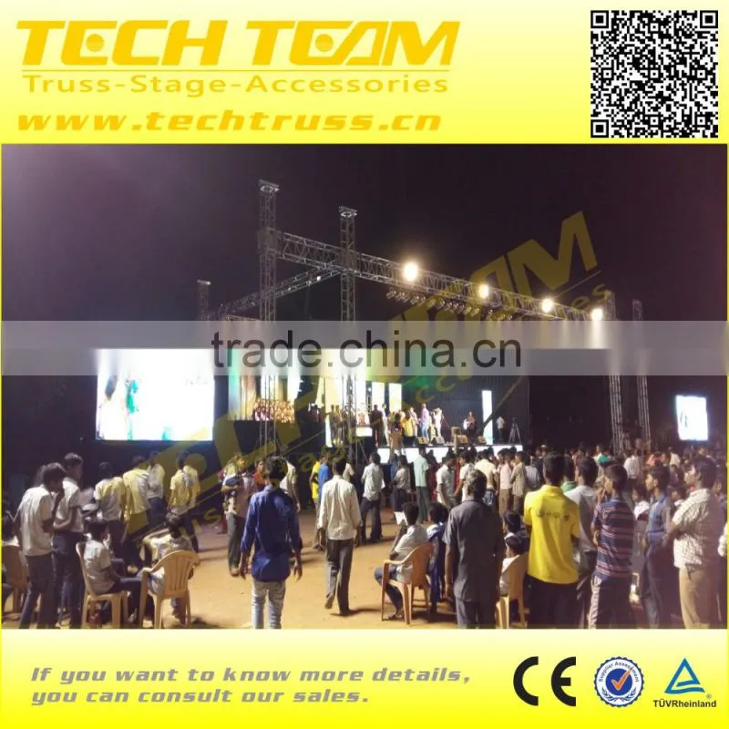 Techtruss Aluminum Bolt Square Lighting Truss ,Bolt Truss Mian Tube Diameter 50mm BC40-QS15