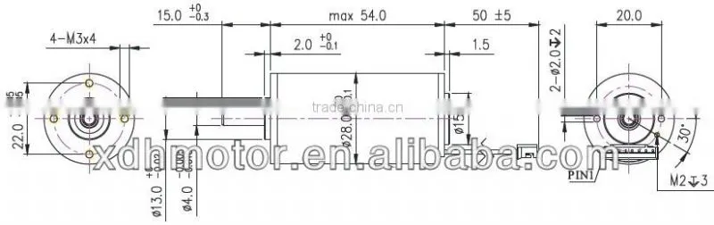 28mm high torque 24v dc motor