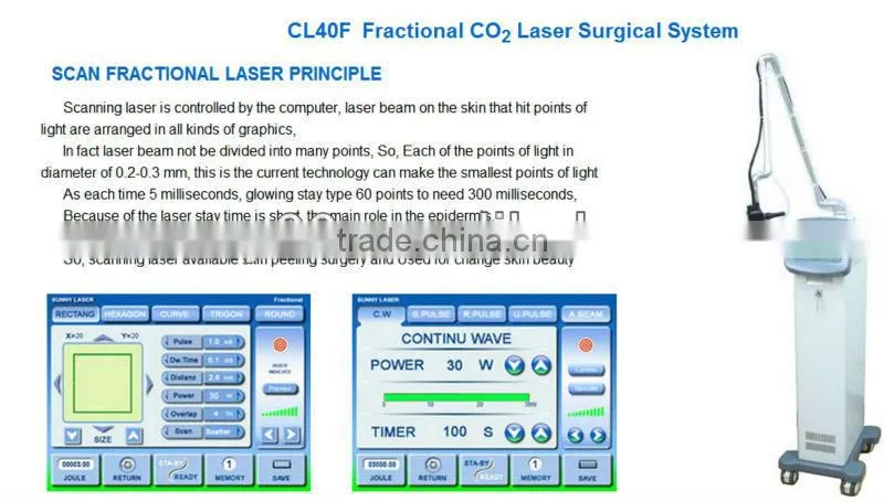 Fractional Laser Skin Resurfacing Co2 Laser