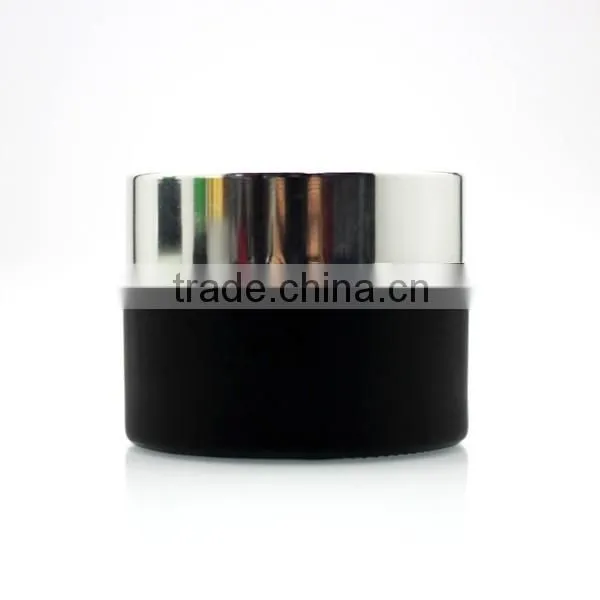 empty glass jar of skin cream