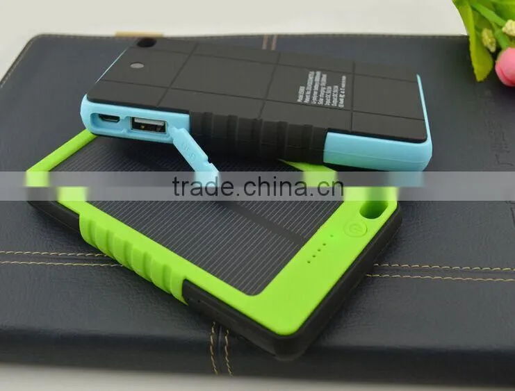 fashionable dustproof waterproof environmental outdoor solar power bank