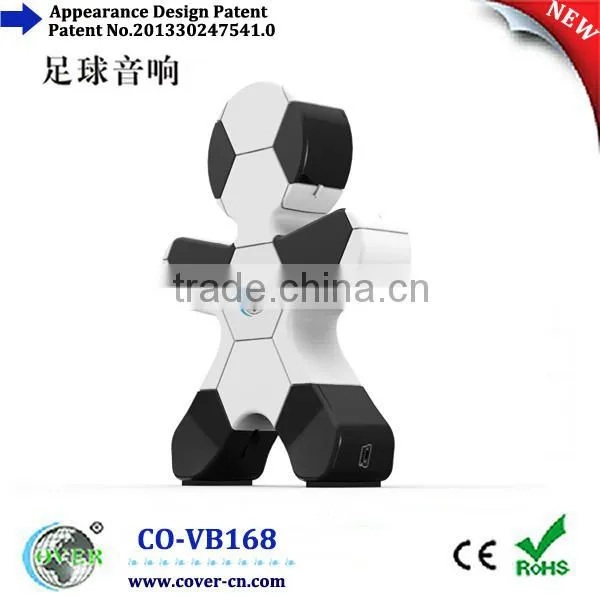 2014 the hot sale Mini Football-shaped Portable Speaker For World Cup design promotion gifts