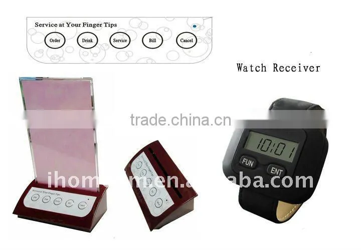 ultra-thin waterproof wireless pager call button call bell
