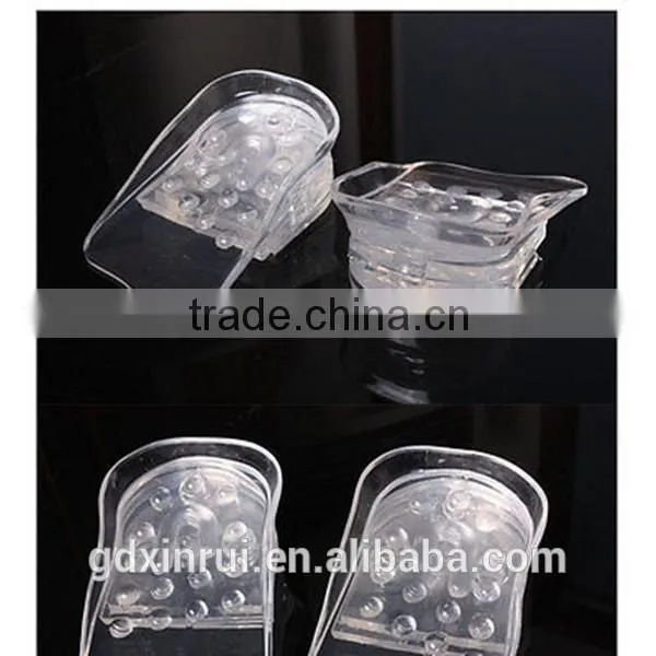 5 Layers PU Gel Soon Taller Shoe Insole/Cushions Thicken Pure Silicone Height Increasing Heel Pads