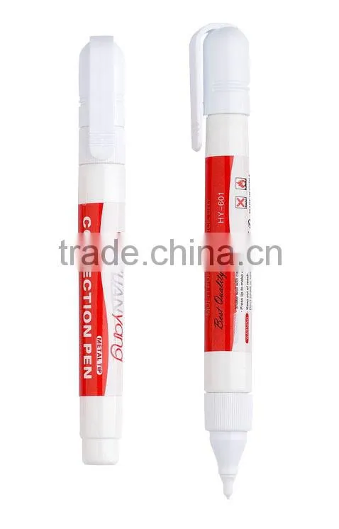 Multipurpose white out Plastic tip correction pen(HY-601) correction fluid 7ml
