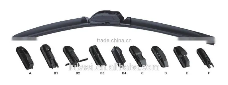 Multi-funtion wiper blade in windshield wipers, rubber strip wiper blade S986