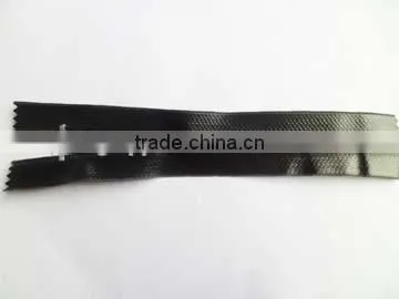 7# nylon waterproof zipper fastener close end with painted auto-lock thumb slider back side slider rain wear coate zipper