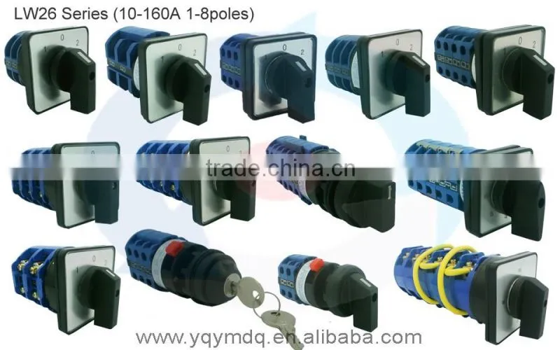 HZ5B-20/3 for dismantling machine only electrical changeover rotary cam combination switch three poles 20A sliver point contacts