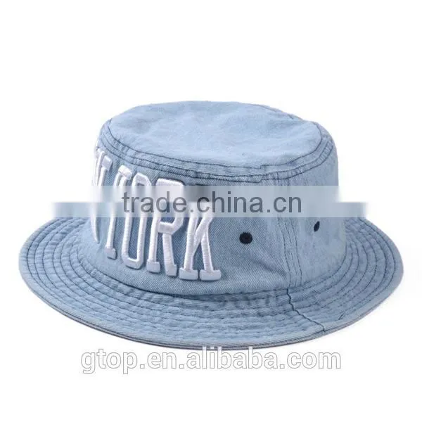 Fashion Embroidery Bucket Hat Boonie Outdoor Cap