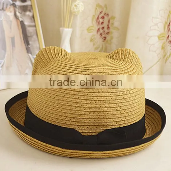 high quality Custom Cheap Fashion natural Straw Hats Made In China