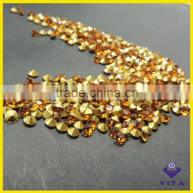 SS6.5-SS17 HYA point back glass round crystal rhinestone for wedding dress bulk buy from china