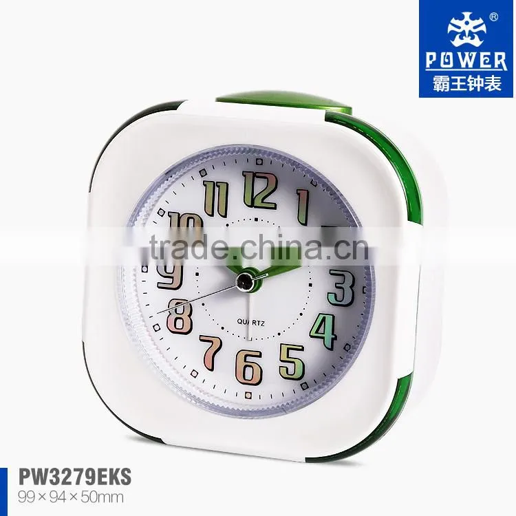 High Quality Plastic Snooze Alarm Clocks By Using Environmental Friendly Protect Raw Material With Alarm Clocks With Lights