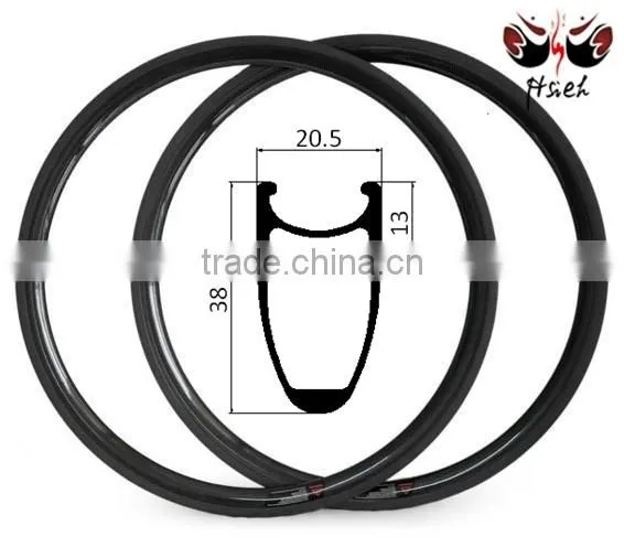 Wholesale!!! lightweight 38mm clincher carbon rims basalt braking surface, clincher carbon rim for road bike wheel