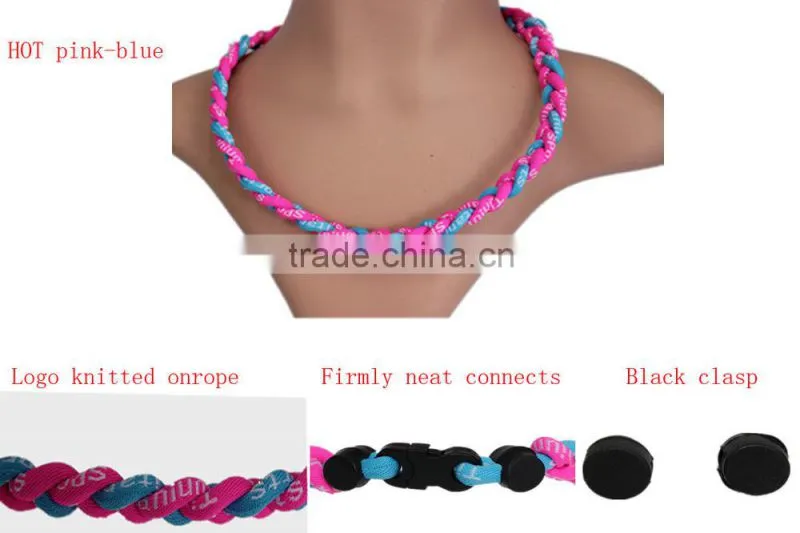 Parachute cord titanium 3 rope braided titanium necklace making