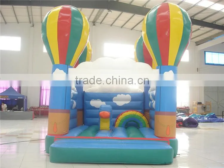 gaint mickey mouse inflatable amusement park with tannal and slide