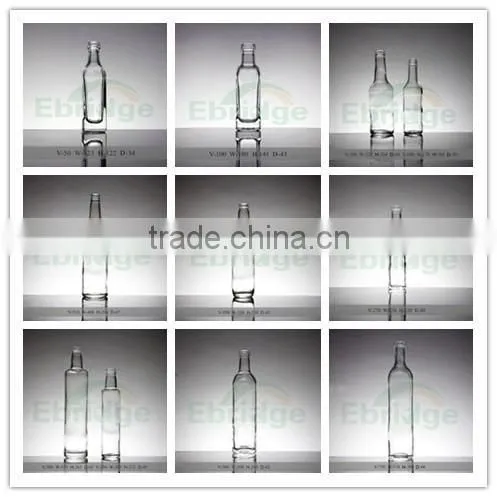 100ml food grade clear olive oil glass bottles