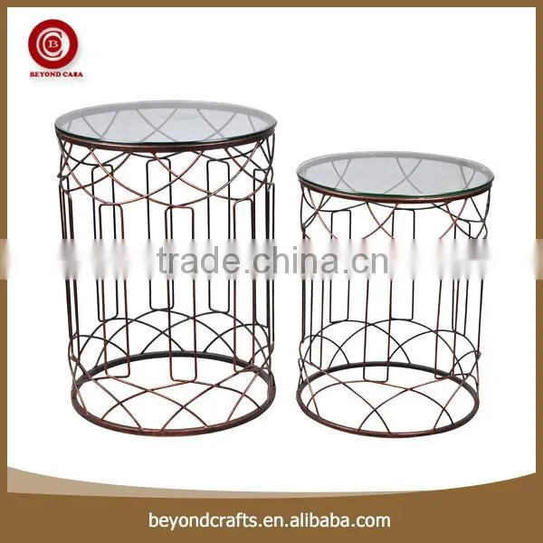 Home decorative fashion glass tabletop bar restaurant table