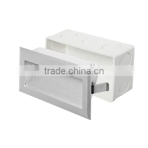 silver 3w led step light recessed stairs