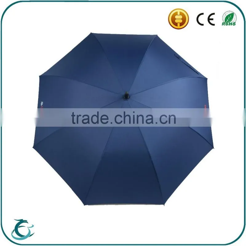 top quality automatic open fiberglass frame windproof straight umbrellas