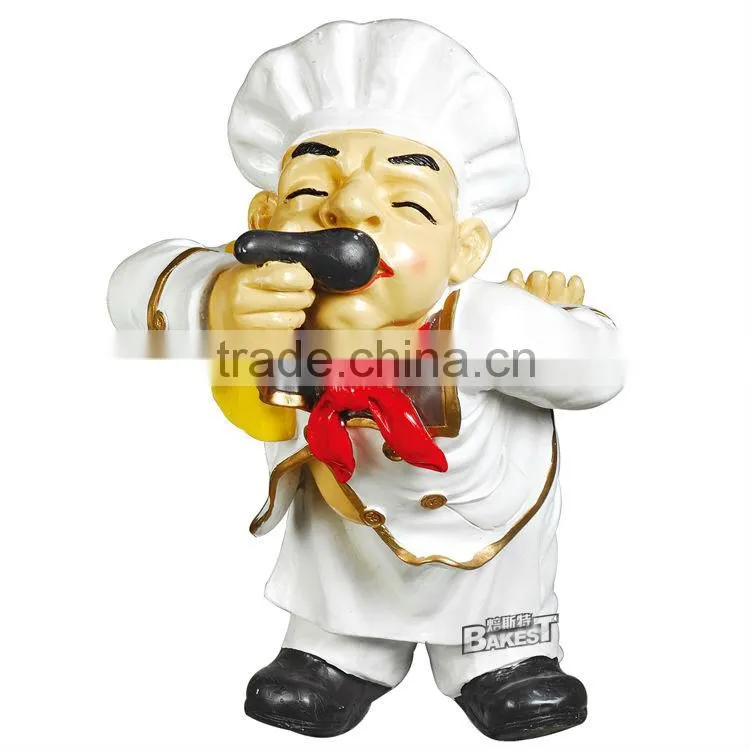Good quality Bakest polyresin chef model for display/cook doll/chef model/polyresin toy#915A