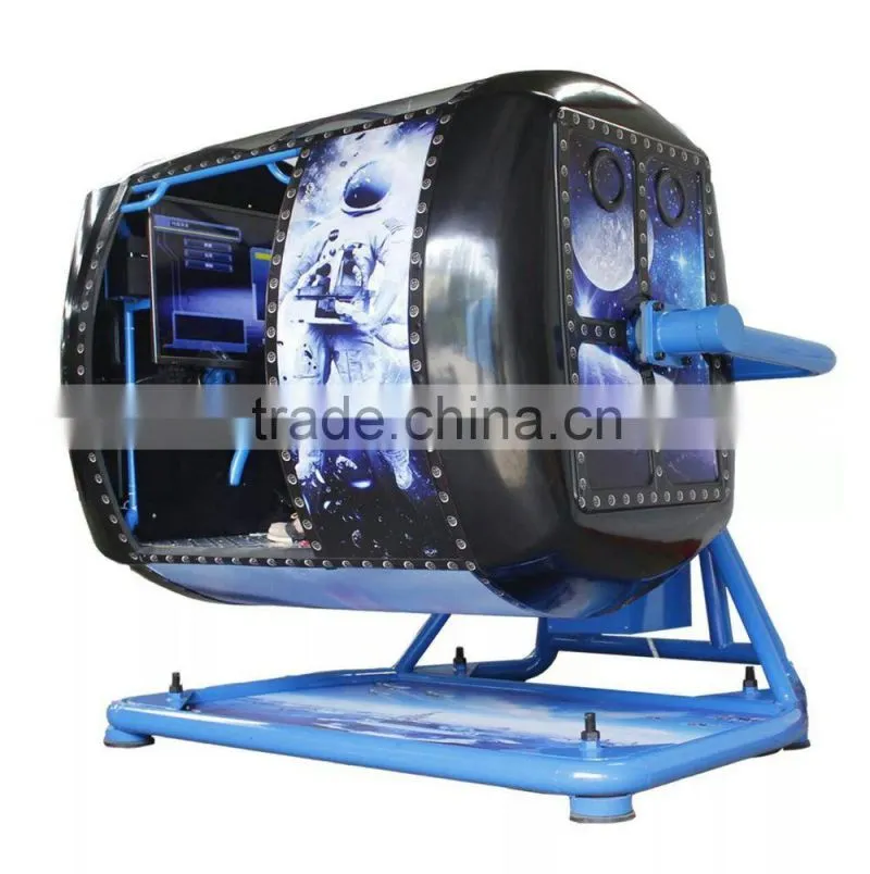 360 degree flight simulator with flying game and driving car simulator