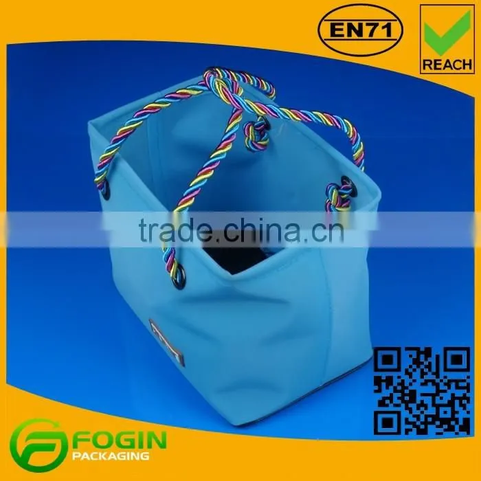 colored pvc hot selling plastic handle bag