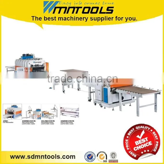 Through feed hot press , veneer laminating, paper film laminating