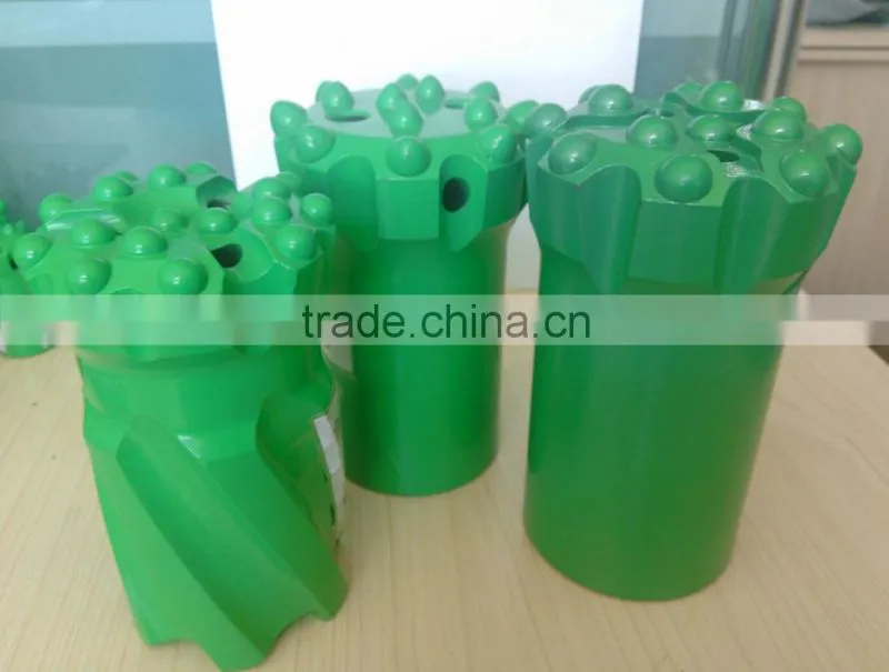 t38 retrac 76mm 89mm thread drilling button bit with spherical and ballistic buttons