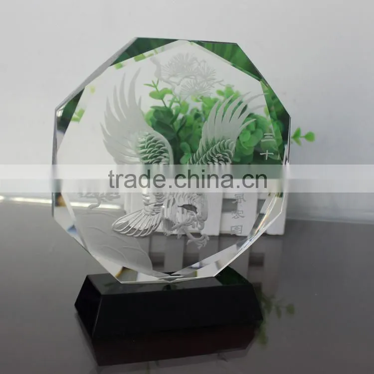 Eagle Crystal Glass Home Decoration Items Furnishing