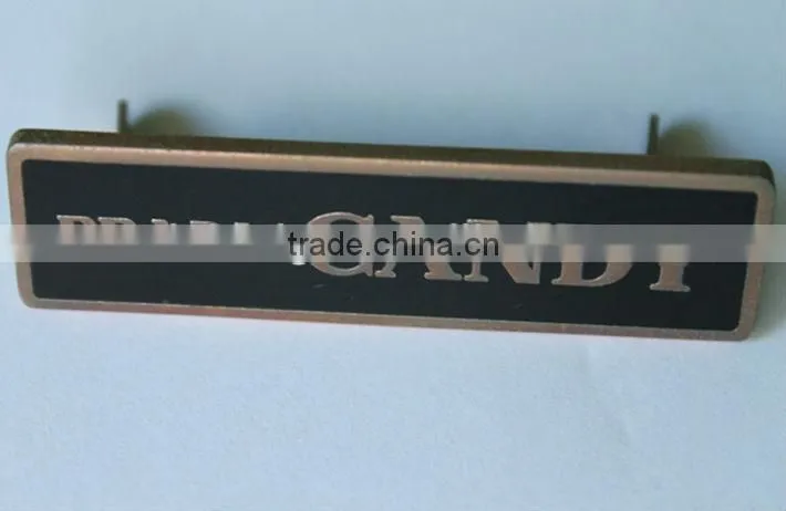 personalised small decorative metal plates for door,bag/street sign plate