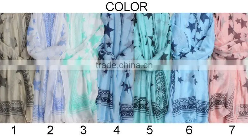 star design summer and spring muslim cotton head scarf