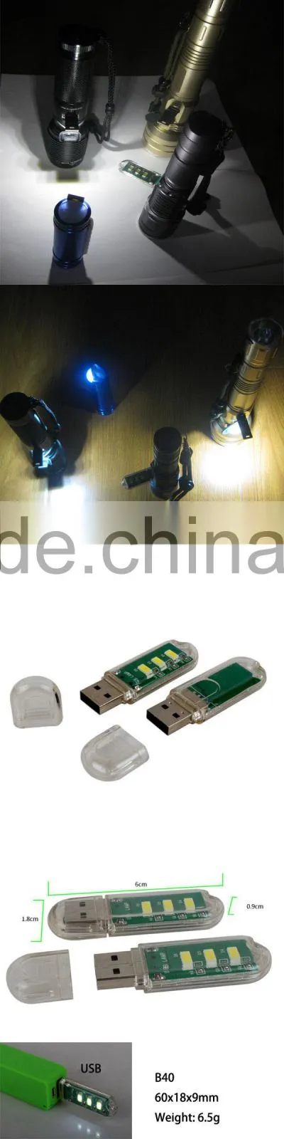 High Power SmartTouch or Light-operated USB SMD LED Light For Laptop -B40/41/42/43