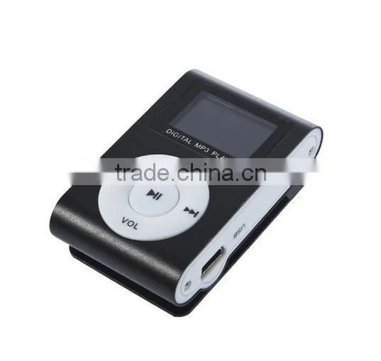 hot 2gb 4gb clip mp3 player with FM radio LCD display screen