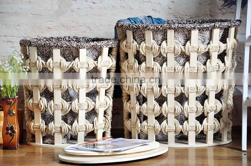 Unique design nylon corn bran woven storage basket with high quality and excellent price