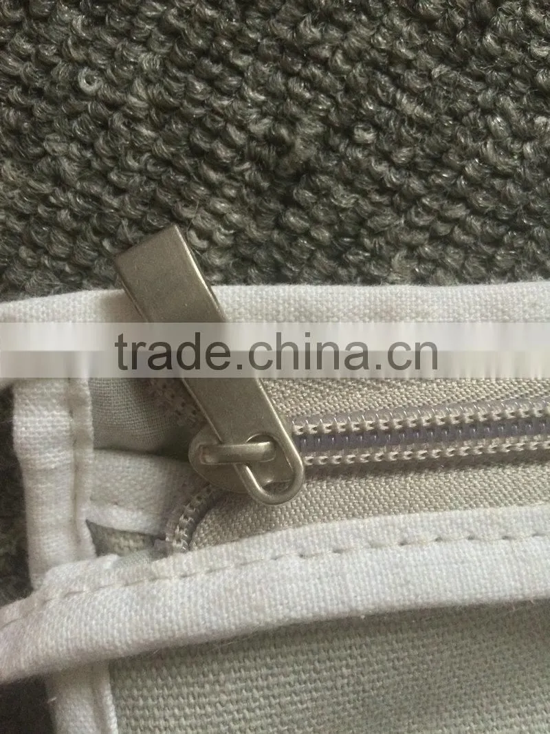 printed promotional cotton fabric cosmetic bag with handle