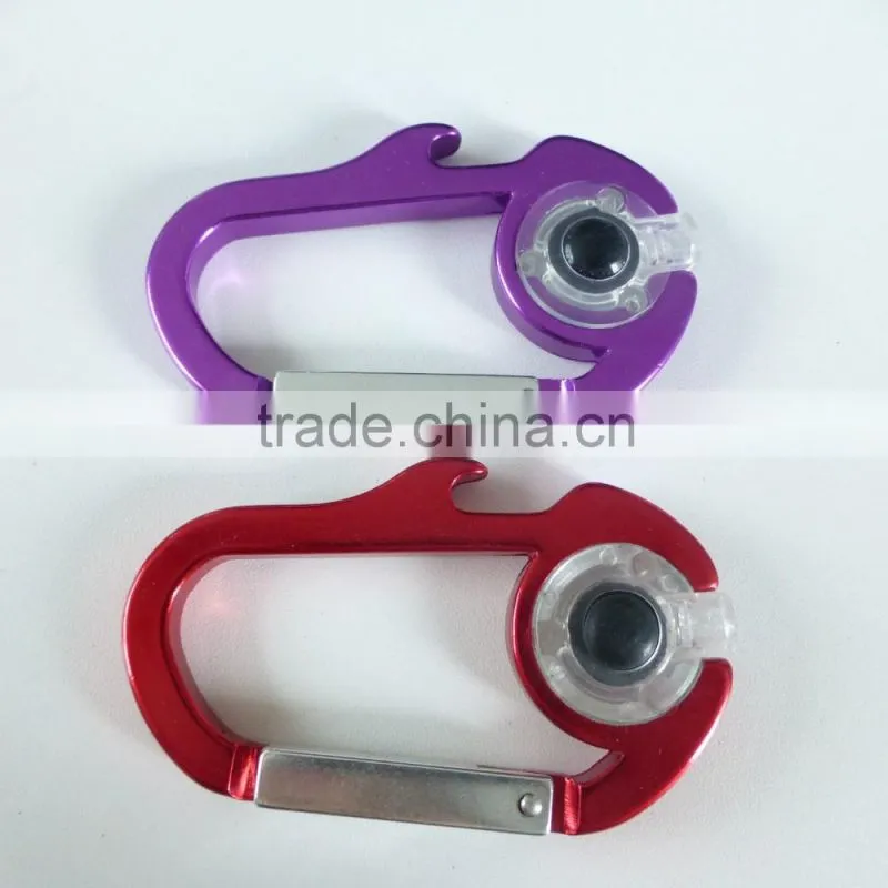 LED carabiners metal bottle opener