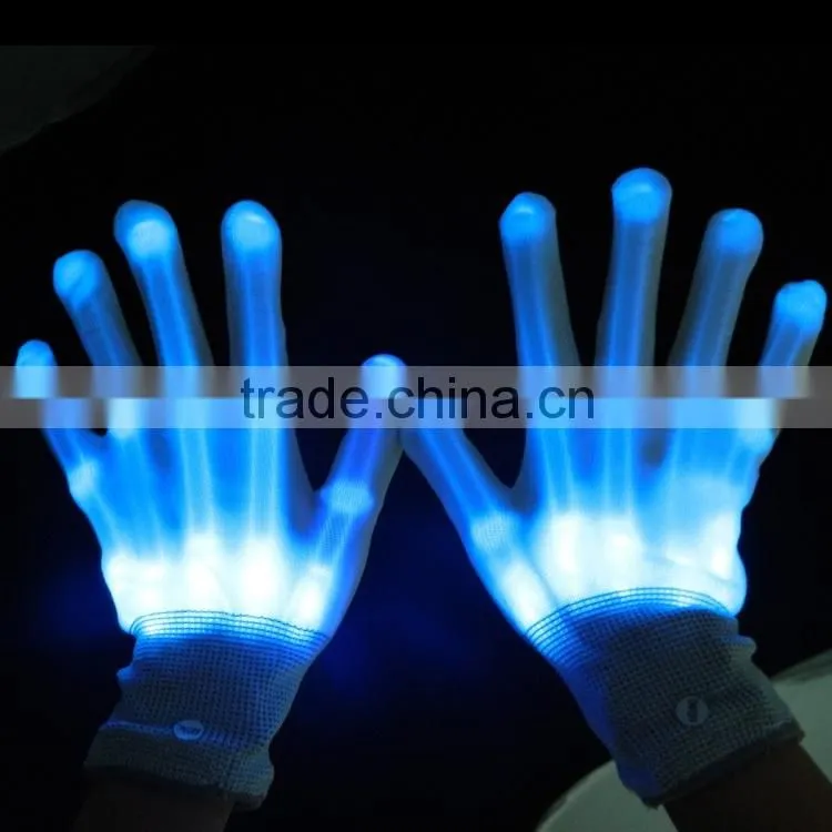 2016 Colorful led gloves