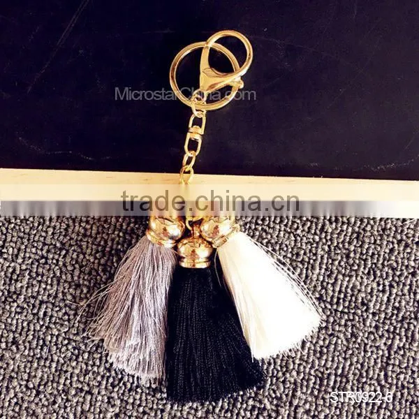 10 Colors In Stock Wholesale Silk Tassel Key Chain