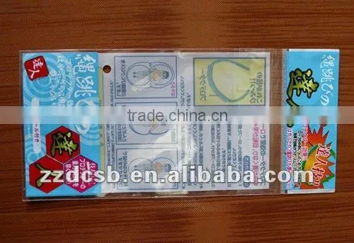 plastic bopp bag with header and adhesive flap