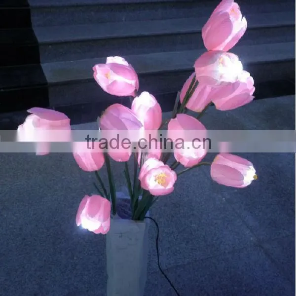 tulip,lily light up office decoration items
