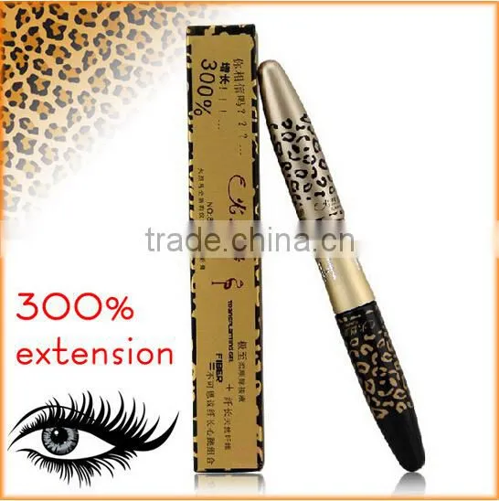 Fashion !! Natural 3D Lash Extension Eyelash Leopard Fiber Mascara