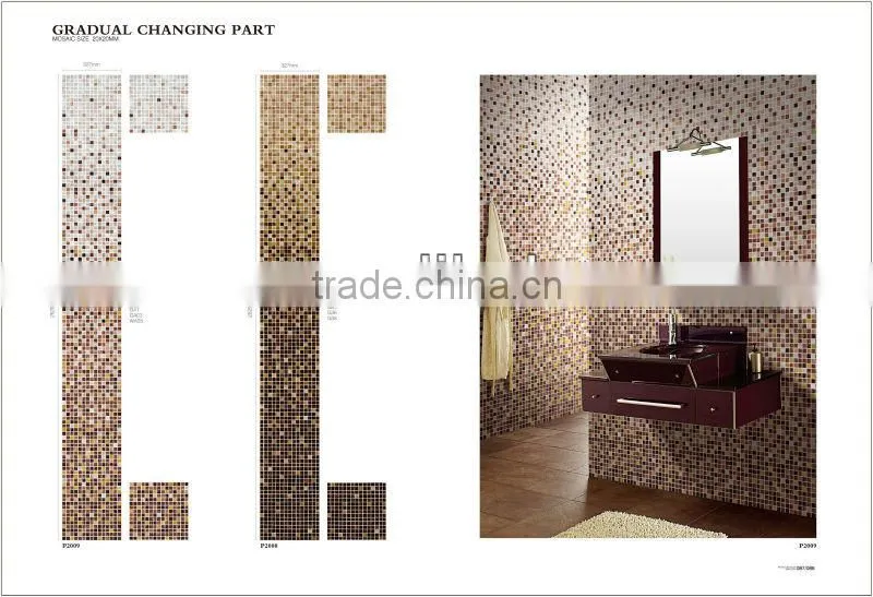 Multicolor Retro gradient wall glass Mosaic