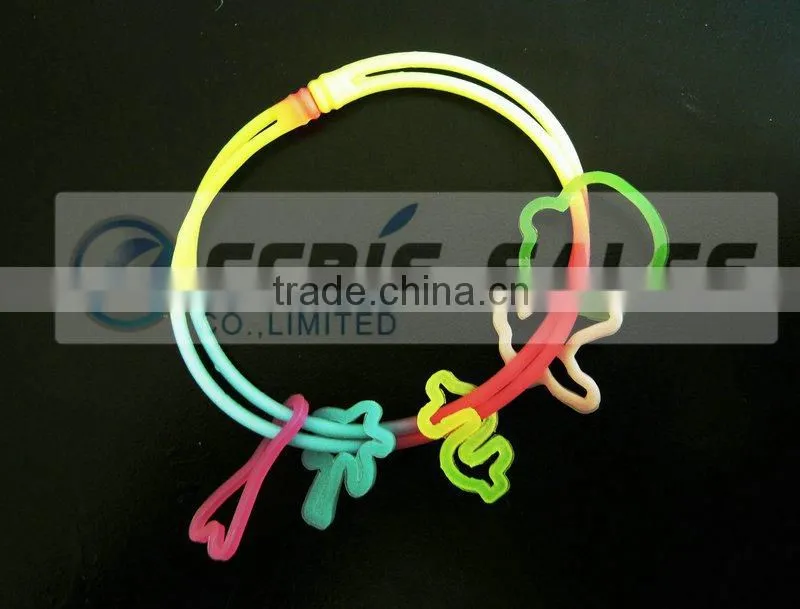 glowing silicone necklace