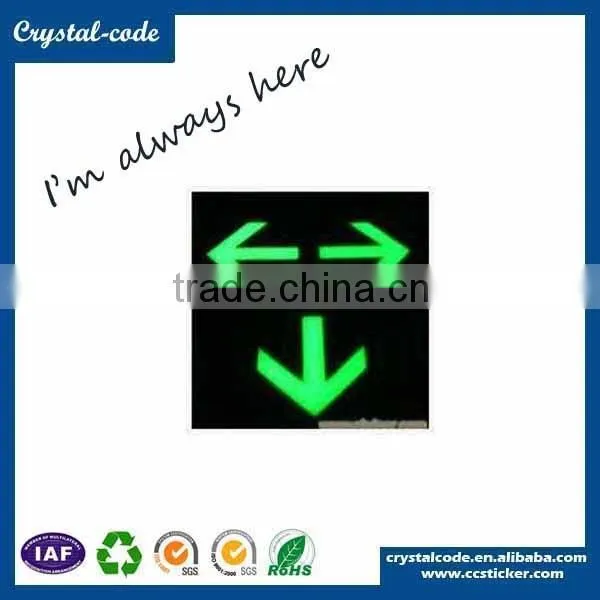Hot selling glow in dark luminous label sticker