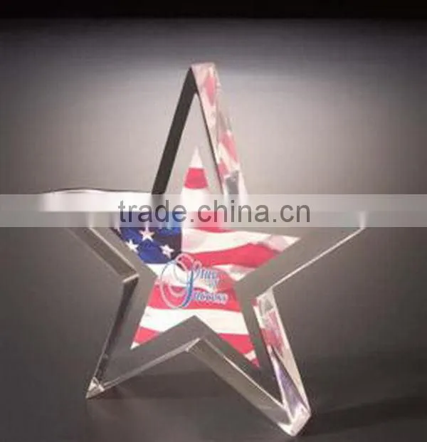 New hot sell crystal trophy crystal star awards