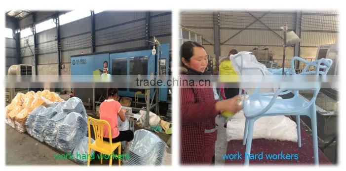 Modern beautiful armless stackable dinning chairs plastic chairs