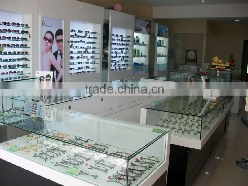wooden eyewear sunglasses display rack,modern optical showcase