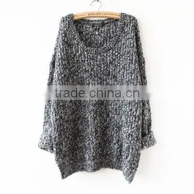 new design knitted womens pullover loose sweater