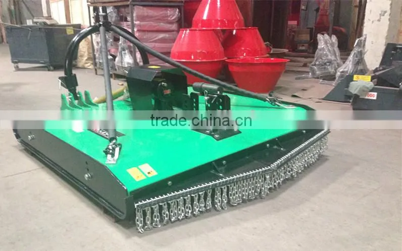 CE Tractor Mounted 3 Point Rotary Slasher Mower PTO Shaft Driven with Slip Clutch and Rear wheel